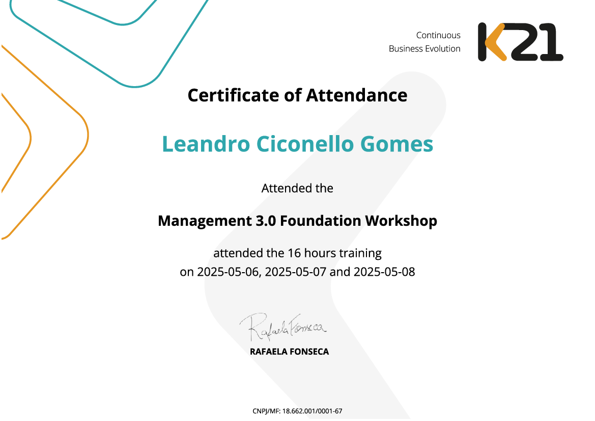 Certificado K21